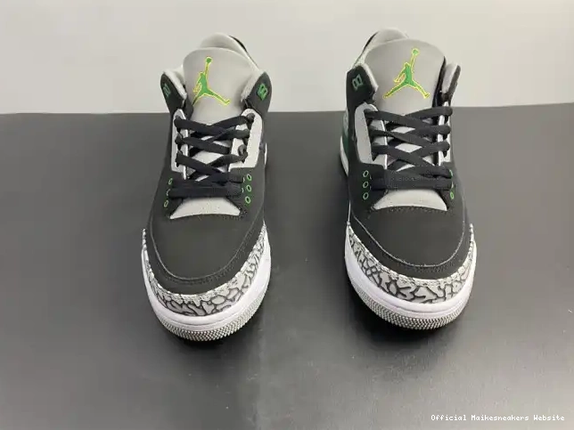 Official Maikesneakers 3 Air Green Jordan CT8532-030 Pine 0602